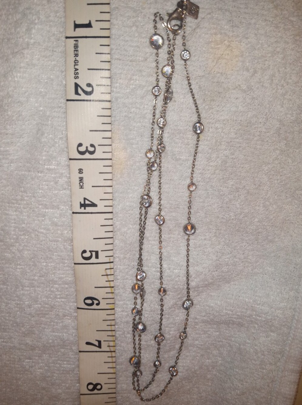 Silpada Sterling Silver Multi-Station Crystal Necklace